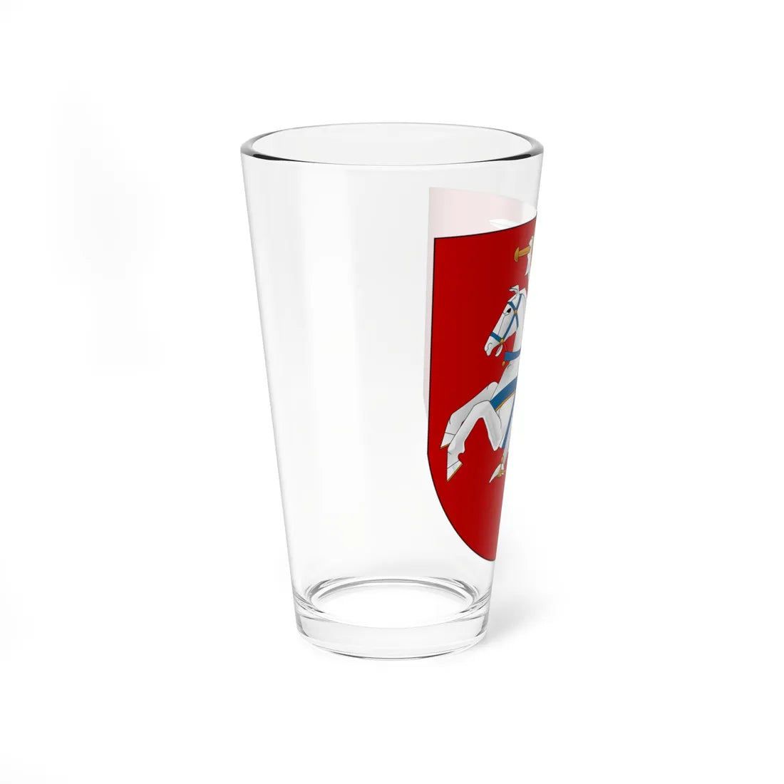 Alternate Coat of Arms of Lithuania (Belarus) (Coat of Arms) Pint Glass 16oz - Go Mug Yourself