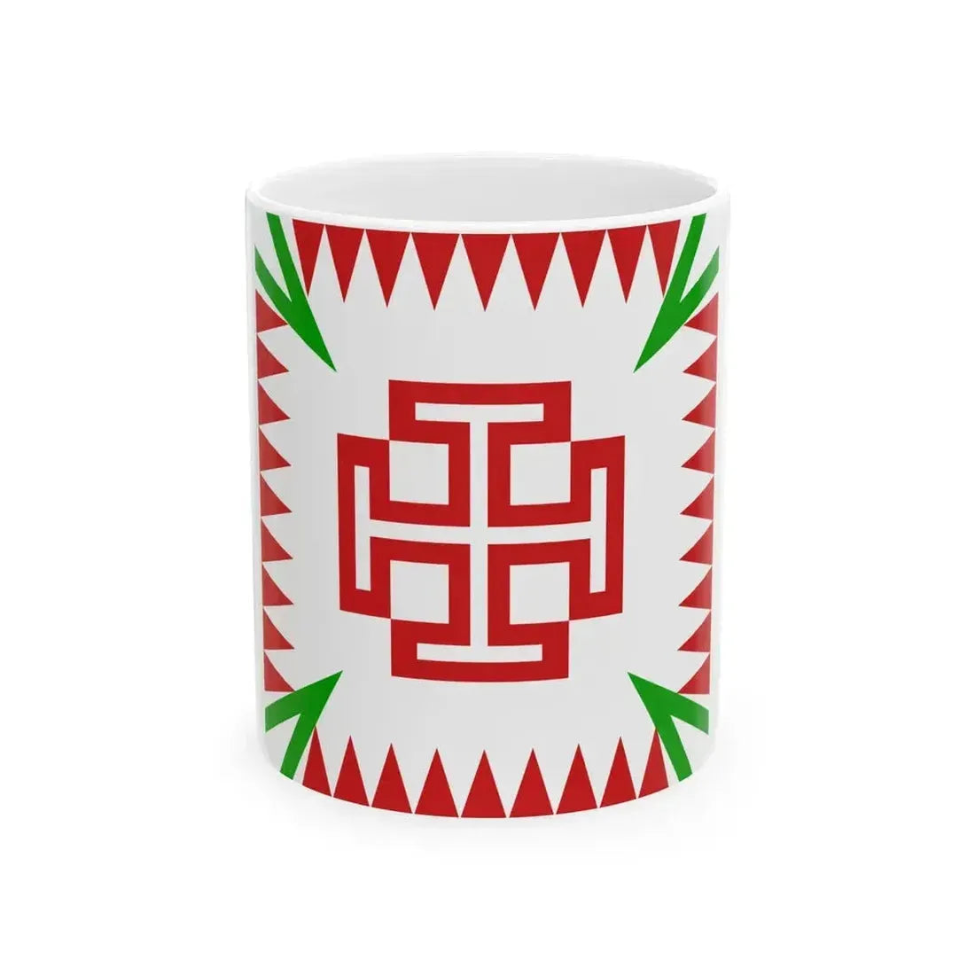 Alternate Flag of the Fatherlandic Front (Austria) White Coffee Mug 11oz - Go Mug Yourself