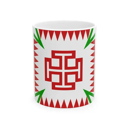 Alternate Flag of the Fatherlandic Front (Austria) White Coffee Mug 11oz - Go Mug Yourself