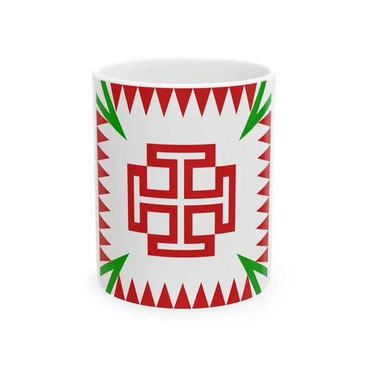 Alternate Flag of the Fatherlandic Front (Austria) White Coffee Mug 11oz - Go Mug Yourself