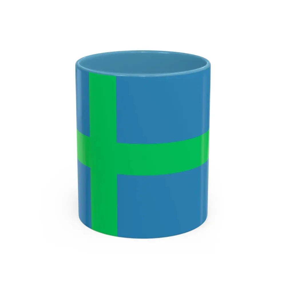 Alternate flag of Votes Estonia - Accent Coffee Mug 11oz Light Blue - Go Mug Yourself