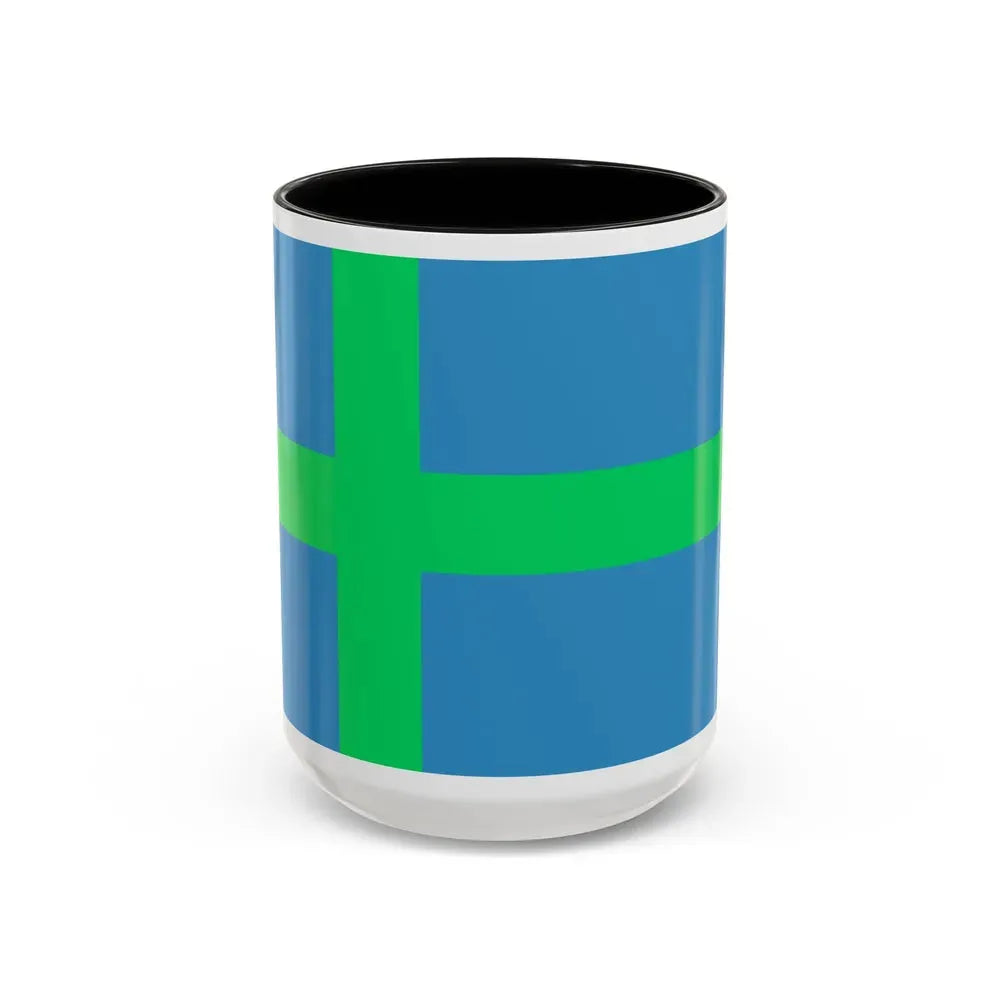 Alternate flag of Votes Estonia - Accent Coffee Mug 15oz Black - Go Mug Yourself