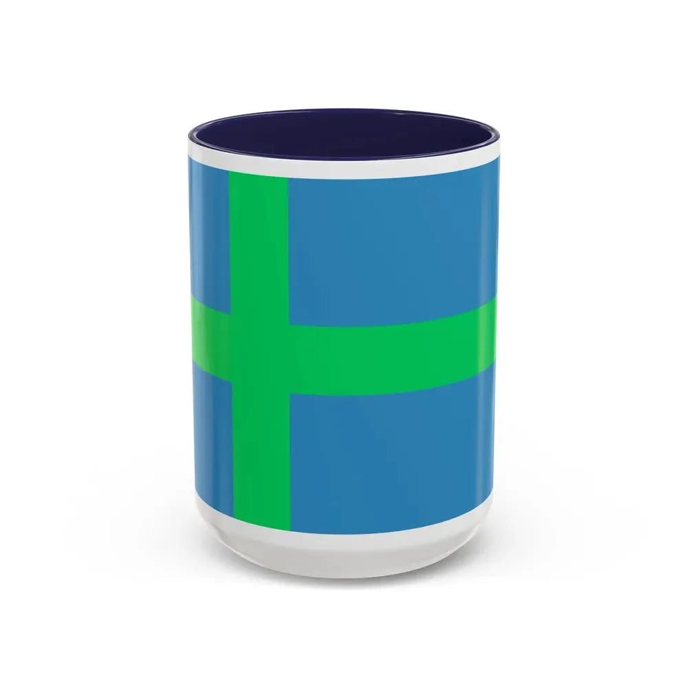 Alternate flag of Votes Estonia - Accent Coffee Mug 15oz Navy - Go Mug Yourself