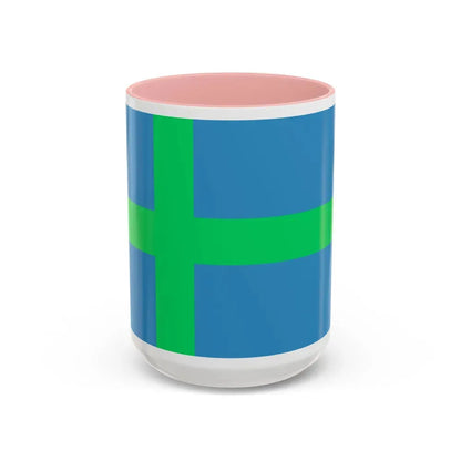 Alternate flag of Votes Estonia - Accent Coffee Mug 15oz Pink - Go Mug Yourself