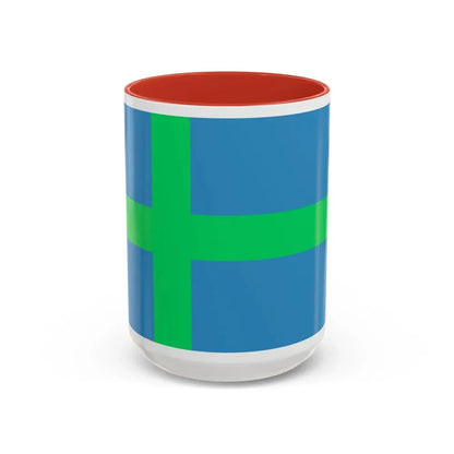 Alternate flag of Votes Estonia - Accent Coffee Mug 15oz Red - Go Mug Yourself