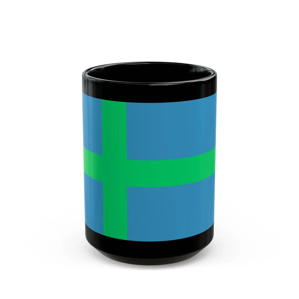 Alternate flag of Votes Estonia - Black Coffee Mug-15oz-Go Mug Yourself