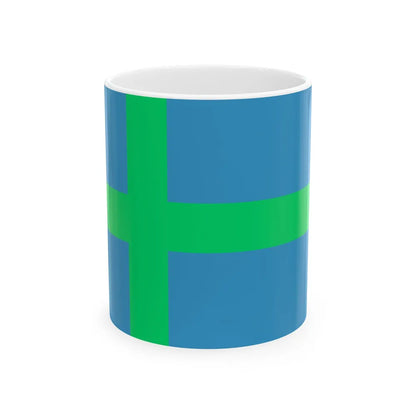 Alternate flag of Votes Estonia - White Coffee Mug-11oz-Go Mug Yourself