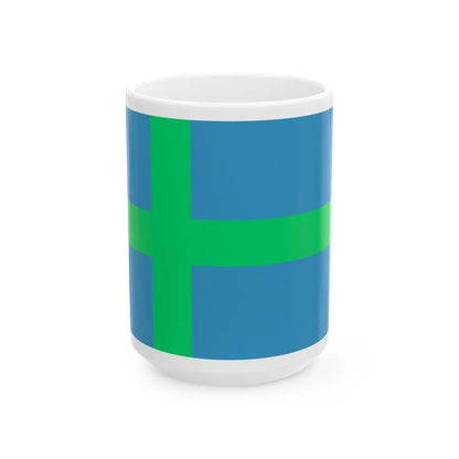 Alternate flag of Votes Estonia - White Coffee Mug-15oz-Go Mug Yourself