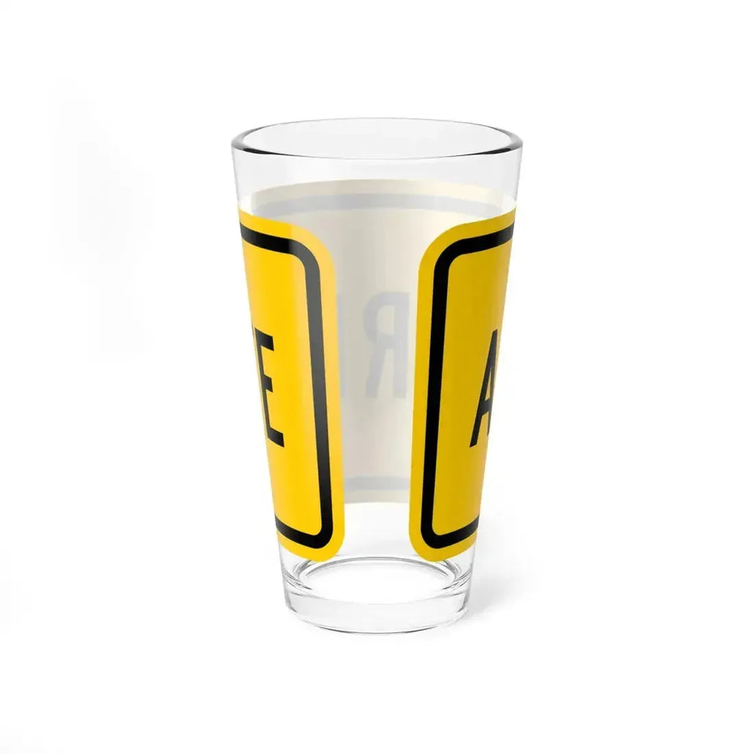 Alternate plate Wyoming (Wyoming) (Road Sign) Pint Glass 16oz - Go Mug Yourself