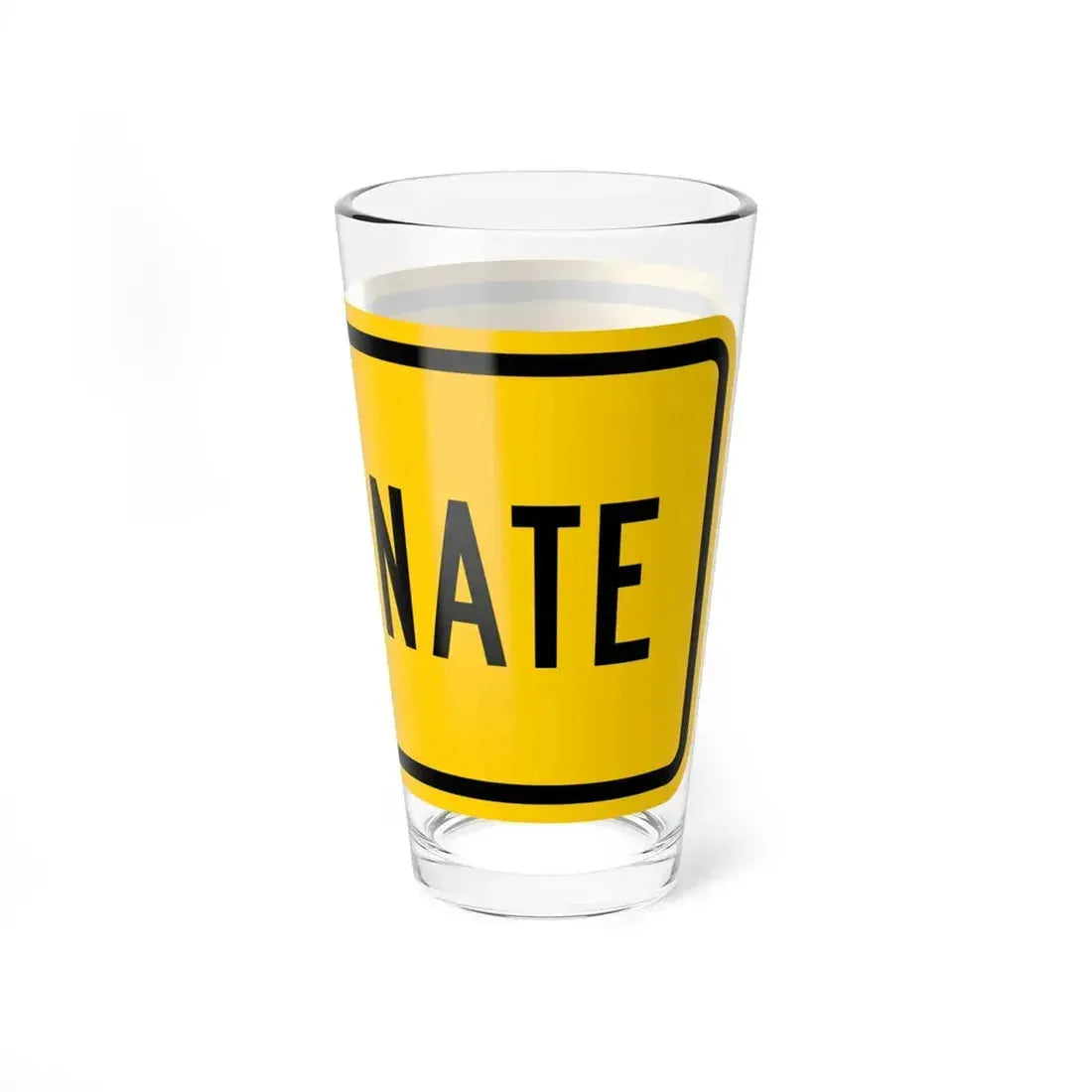 Alternate plate Wyoming (Wyoming) (Road Sign) Pint Glass 16oz - Go Mug Yourself