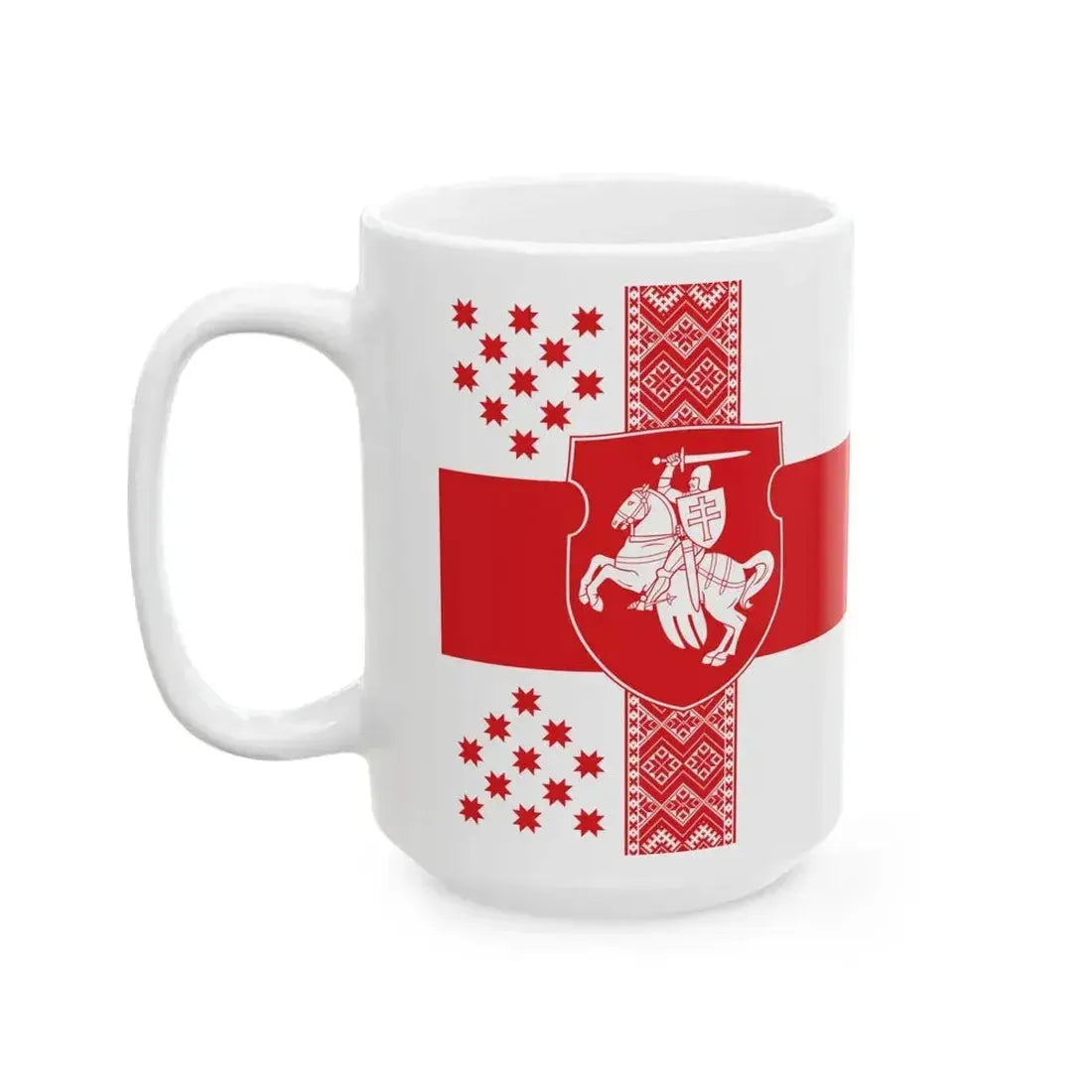 Alternative Flag of Belarus 1 22 lands (Belarus) White Coffee Mug - Go Mug Yourself