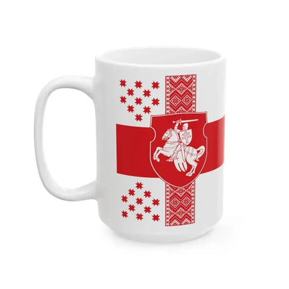 Alternative Flag of Belarus 1 22 lands (Belarus) White Coffee Mug - Go Mug Yourself
