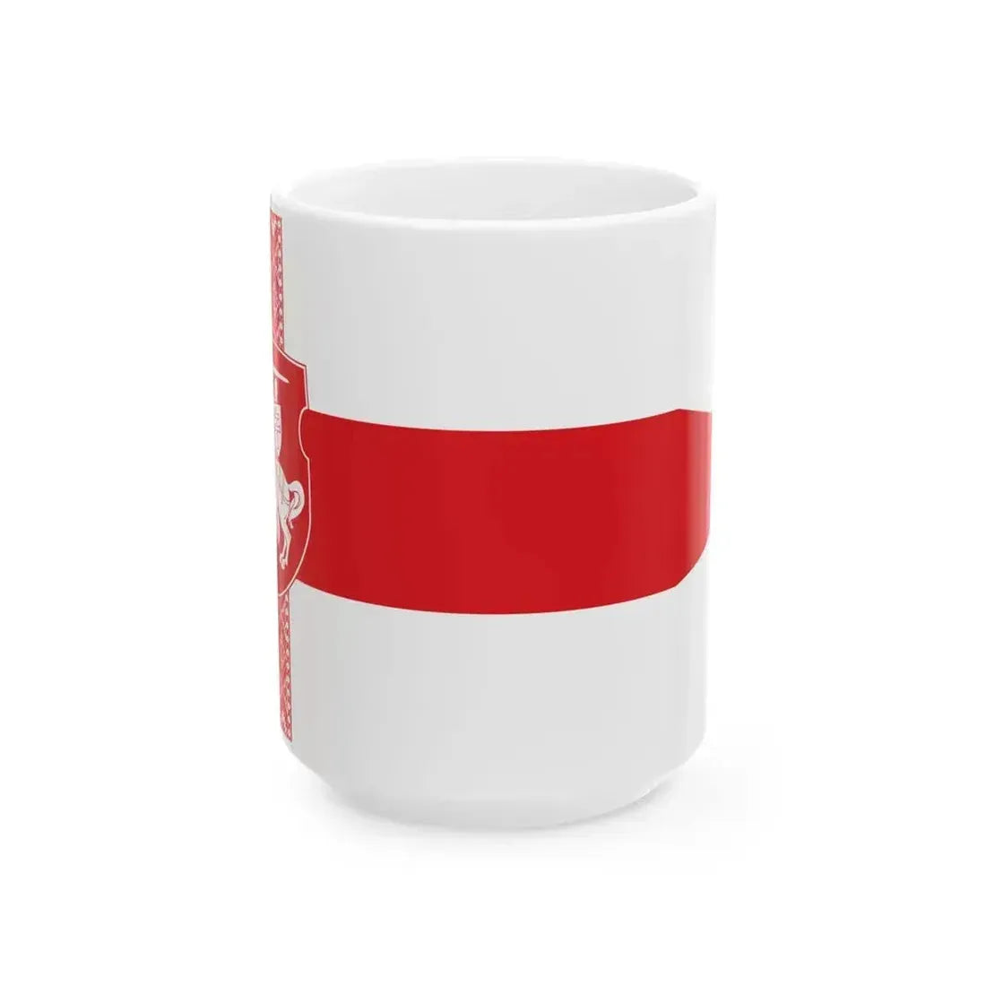 Alternative Flag of Belarus 2 22 lands (Belarus) White Coffee Mug 15oz - Go Mug Yourself