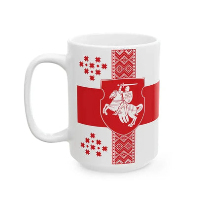 Alternative Flag of Belarus 2 22 lands (Belarus) White Coffee Mug - Go Mug Yourself