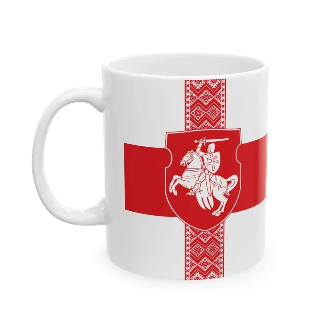 Alternative Flag of Belarus-2 (Belarus) White Coffee Mug - Go Mug Yourself