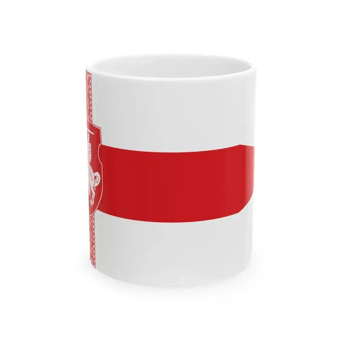 Alternative Flag of Belarus-3 (Belarus) White Coffee Mug 11oz - Go Mug Yourself