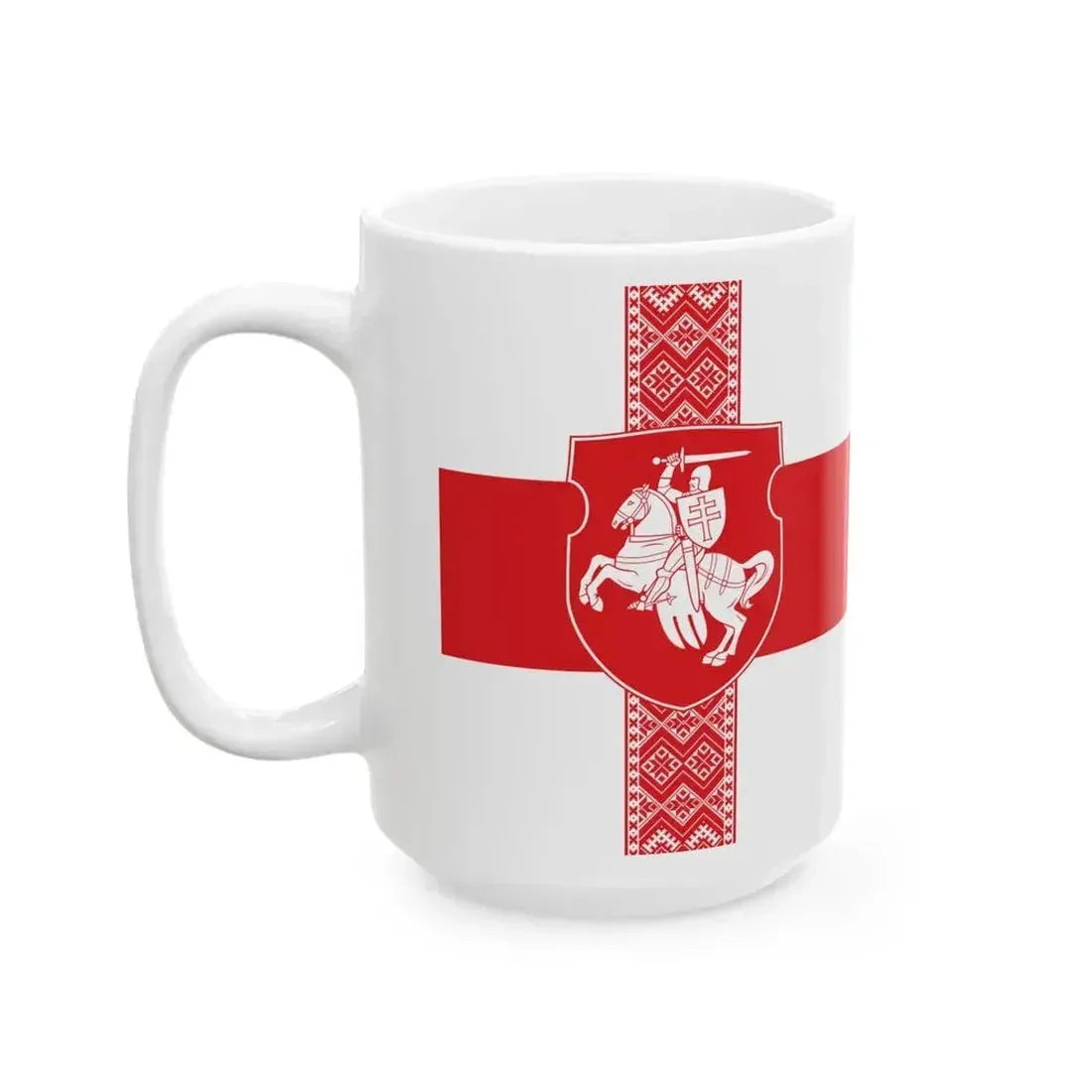 Alternative Flag of Belarus-3 (Belarus) White Coffee Mug - Go Mug Yourself