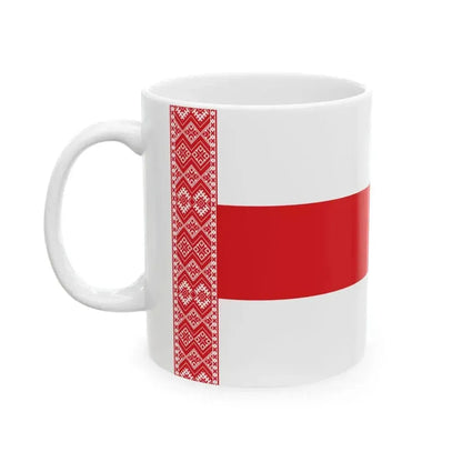 Alternative Flag of Belarus-4 (Belarus) White Coffee Mug - Go Mug Yourself