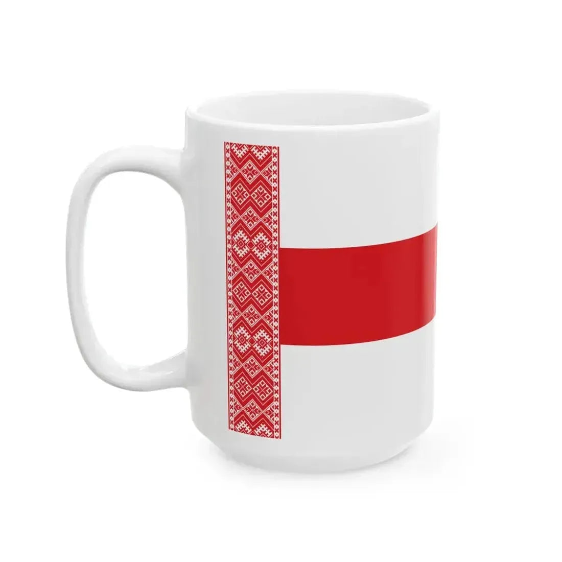 Alternative Flag of Belarus-4 (Belarus) White Coffee Mug - Go Mug Yourself