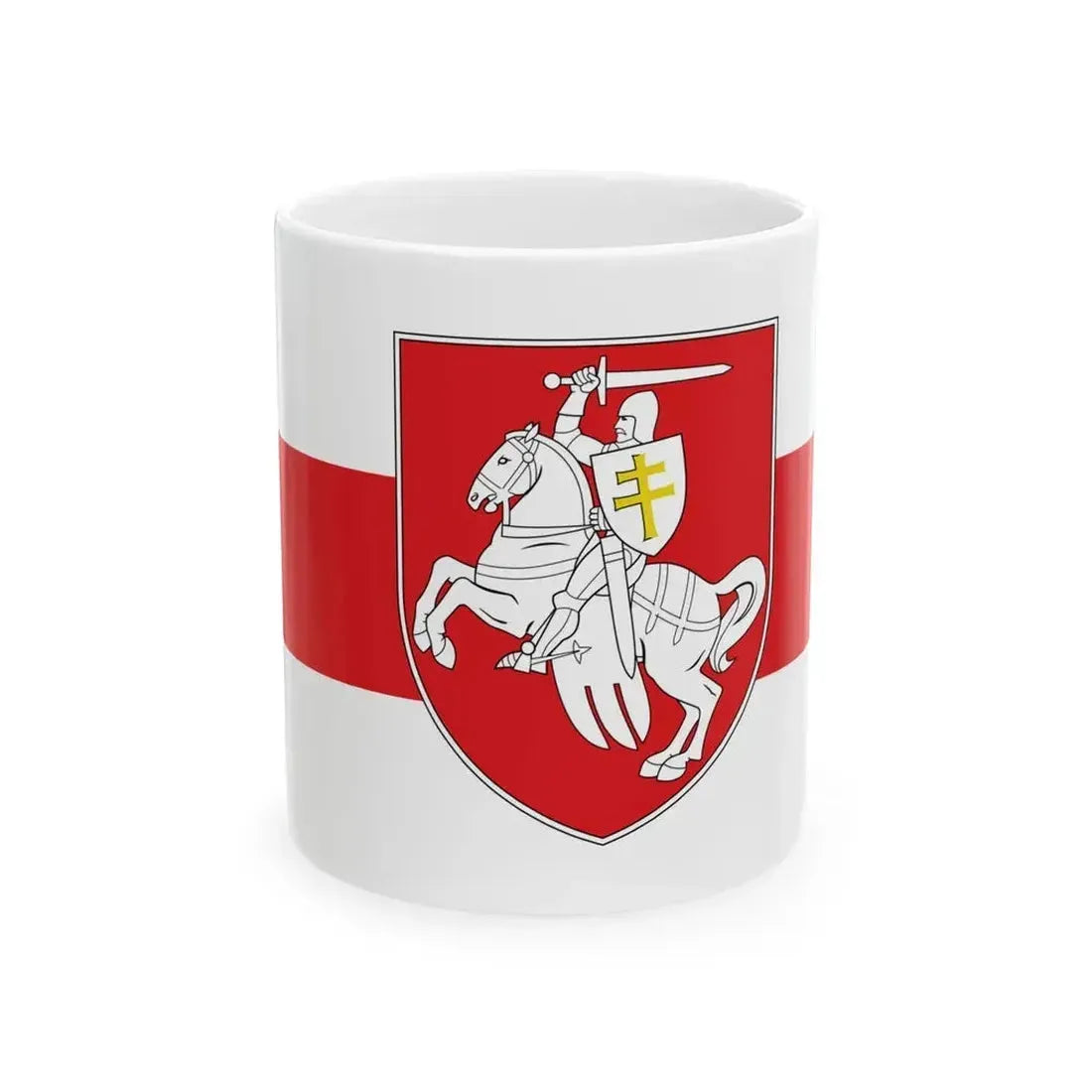 Alternative Flag of Belarus-5 (Belarus) White Coffee Mug 11oz - Go Mug Yourself