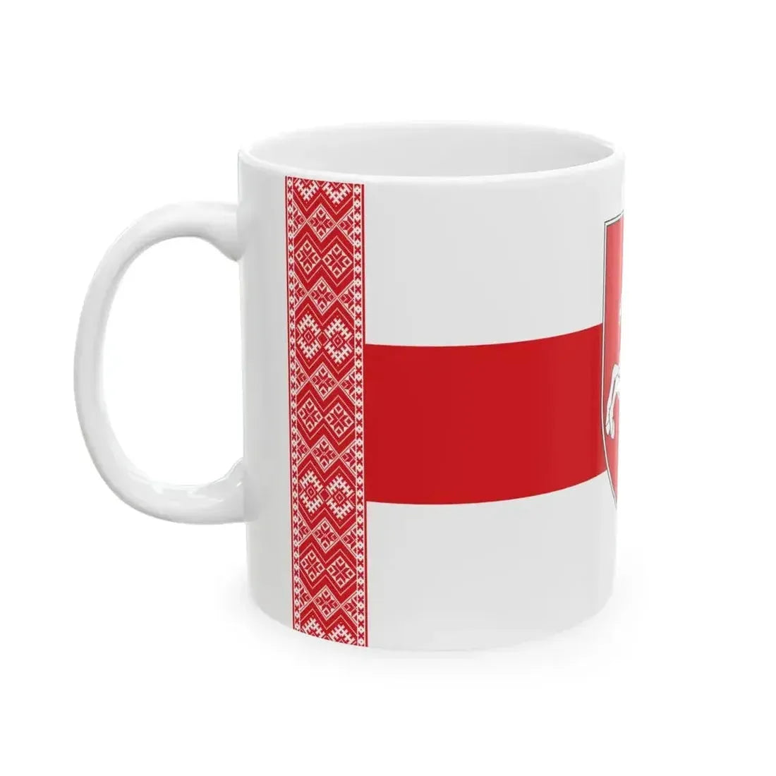 Alternative Flag of Belarus-5 (Belarus) White Coffee Mug - Go Mug Yourself