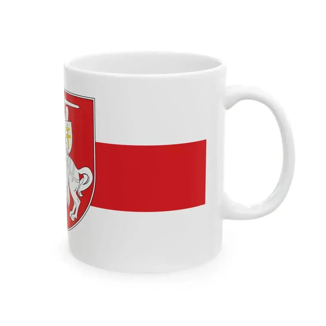 Alternative Flag of Belarus-5 (Belarus) White Coffee Mug - Go Mug Yourself