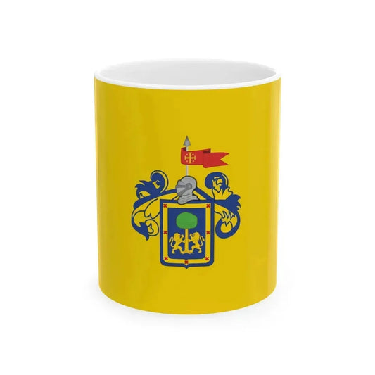Alternative flag of Guadalajara 3 (Mexico) White Coffee Mug 11oz - Go Mug Yourself
