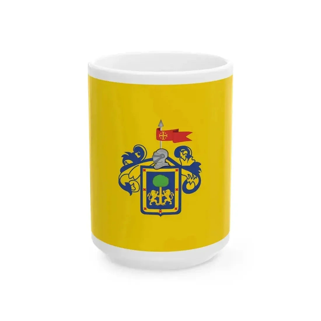 Alternative flag of Guadalajara 3 (Mexico) White Coffee Mug 15oz - Go Mug Yourself
