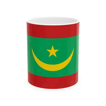 Alternative Flag of Mauritania (Mauritania) White Coffee Mug 11oz - Go Mug Yourself