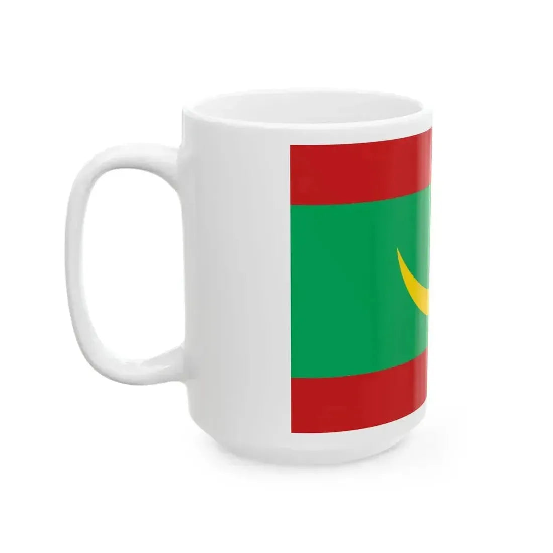 Alternative Flag of Mauritania (Mauritania) White Coffee Mug - Go Mug Yourself