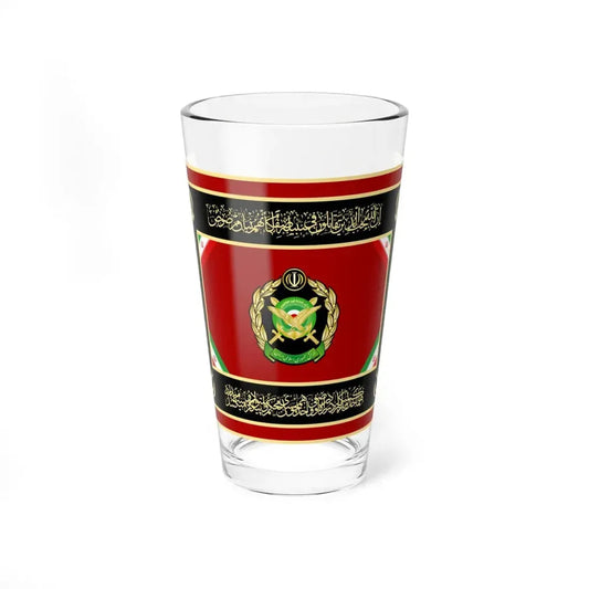 Alternative Flag of Ministry of Defense of Islamic Republic of Iran reverse (Iran) Pint Glass 16oz 16oz - Go Mug Yourself