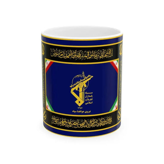 Alternative Flag of the Aerospace Force of the Guardians of the Islamic Revolution (Iran) White Coffee Mug 11oz - Go Mug Yourself