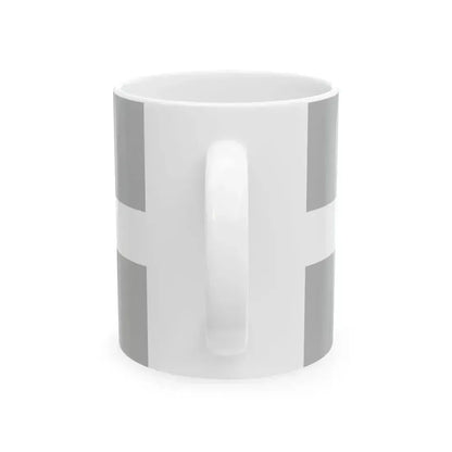 Aluksne flag (Latvia) White Coffee Mug - Go Mug Yourself