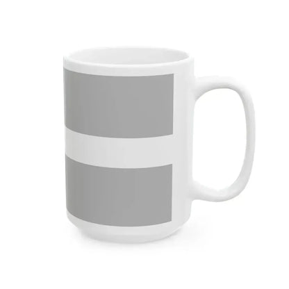 Aluksne flag (Latvia) White Coffee Mug - Go Mug Yourself