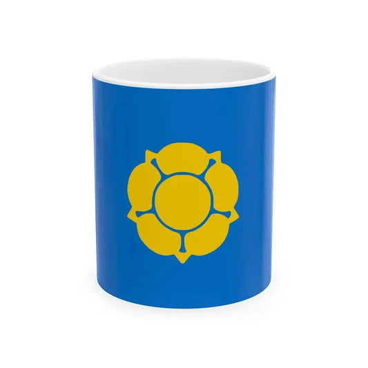 Alutaguse valla lipp (Estonia) White Coffee Mug 11oz - Go Mug Yourself