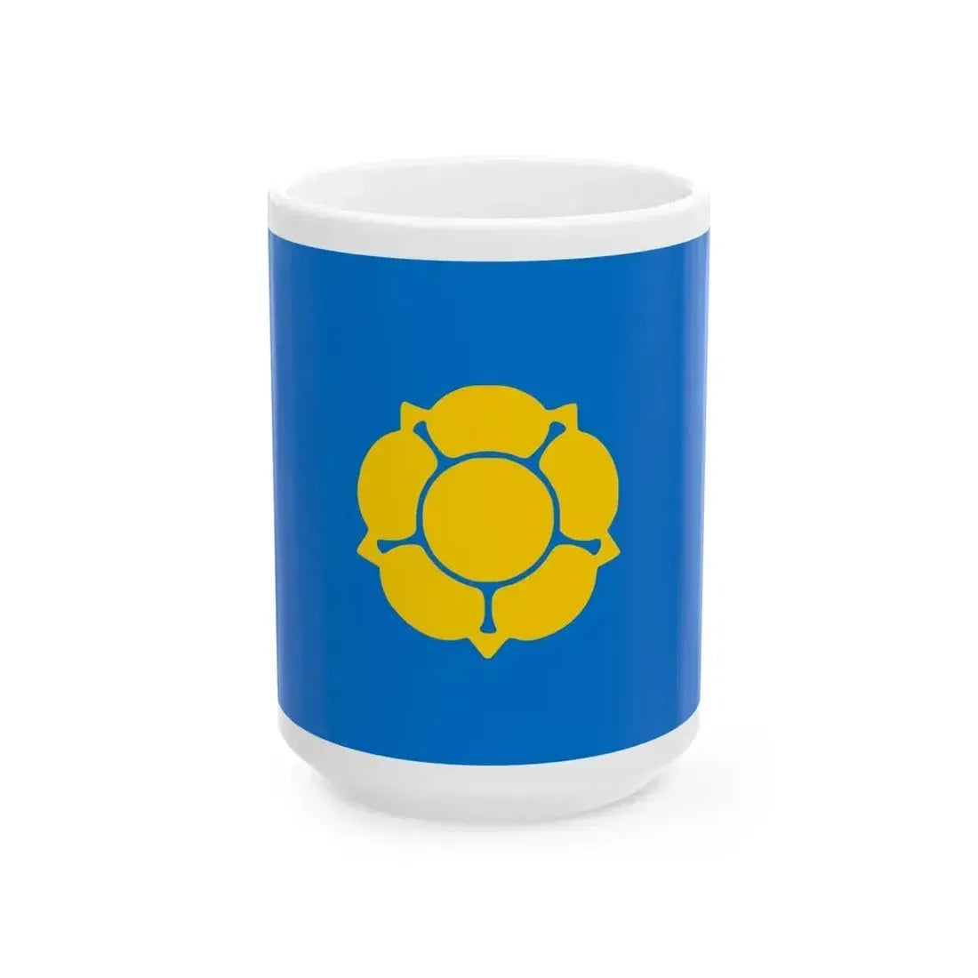 Alutaguse valla lipp (Estonia) White Coffee Mug 15oz - Go Mug Yourself