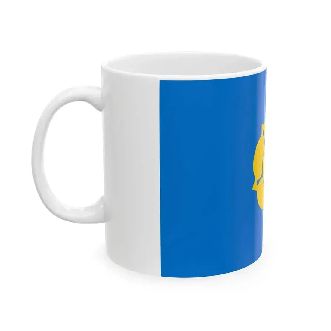 Alutaguse valla lipp (Estonia) White Coffee Mug - Go Mug Yourself