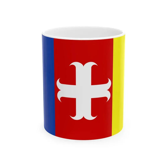 Alvelgem vlag (Belgium) White Coffee Mug 11oz - Go Mug Yourself