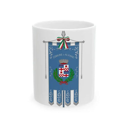 Alviano-Gonfalone (Italy) White Coffee Mug 11oz - Go Mug Yourself