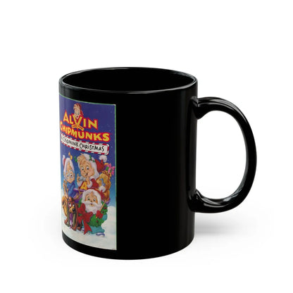 ALVIN AND THE CHIPMUNKS A CHIPMUNK CHRISTMAS (VHS COVER) - Black Coffee Mug-Go Mug Yourself