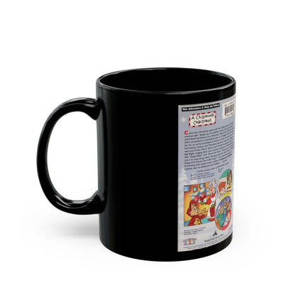 ALVIN AND THE CHIPMUNKS A CHIPMUNK CHRISTMAS (VHS COVER) - Black Coffee Mug-Go Mug Yourself