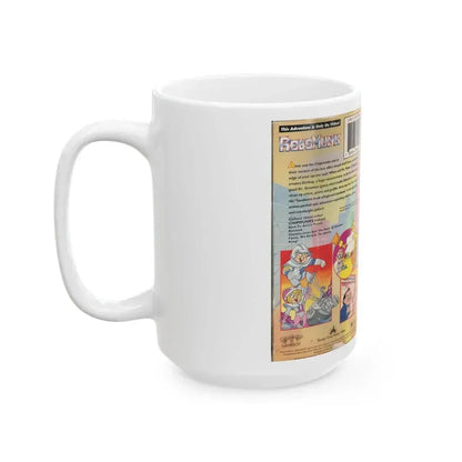 ALVIN AND THE CHIPMUNKS A CHIPMUNKS GO TO THE MOVIES ROBOMUNK (VHS COVER) - White Coffee Mug - Go Mug Yourself