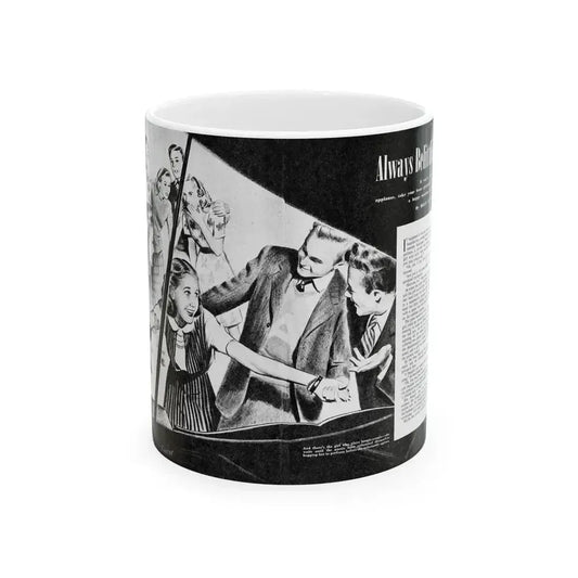 Always Belittlin, Calling All Girls, March 1946 - White Coffee Mug 11oz - Go Mug Yourself