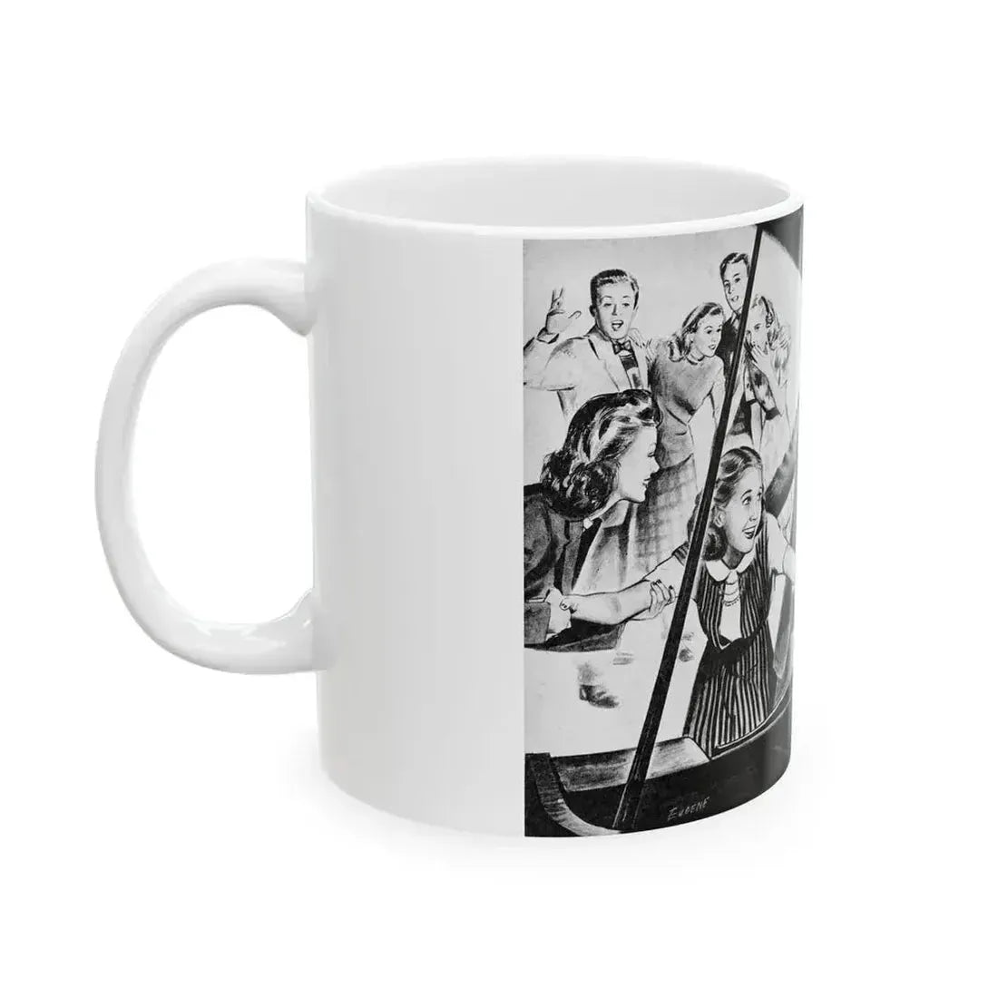 Always Belittlin, Calling All Girls, March 1946 - White Coffee Mug - Go Mug Yourself