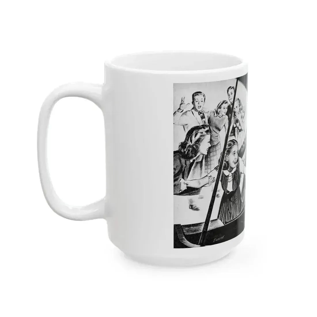 Always Belittlin, Calling All Girls, March 1946 - White Coffee Mug - Go Mug Yourself