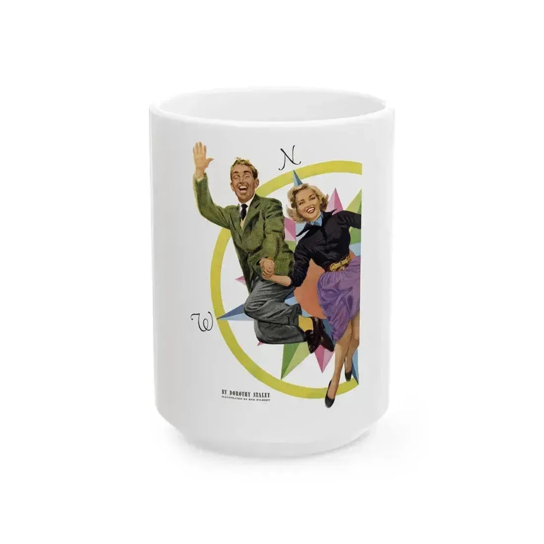 Always Fair Weather, Redbook, November 1951 - White Coffee Mug 15oz - Go Mug Yourself