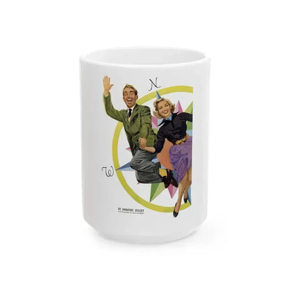 Always Fair Weather, Redbook, November 1951 - White Coffee Mug 15oz - Go Mug Yourself