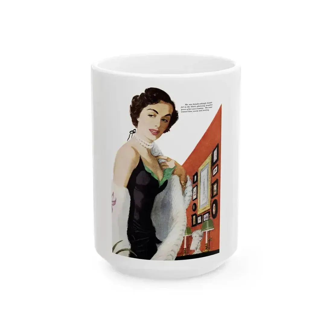 Always To Be Remembered, Redbook, April 1949 - White Coffee Mug 15oz - Go Mug Yourself