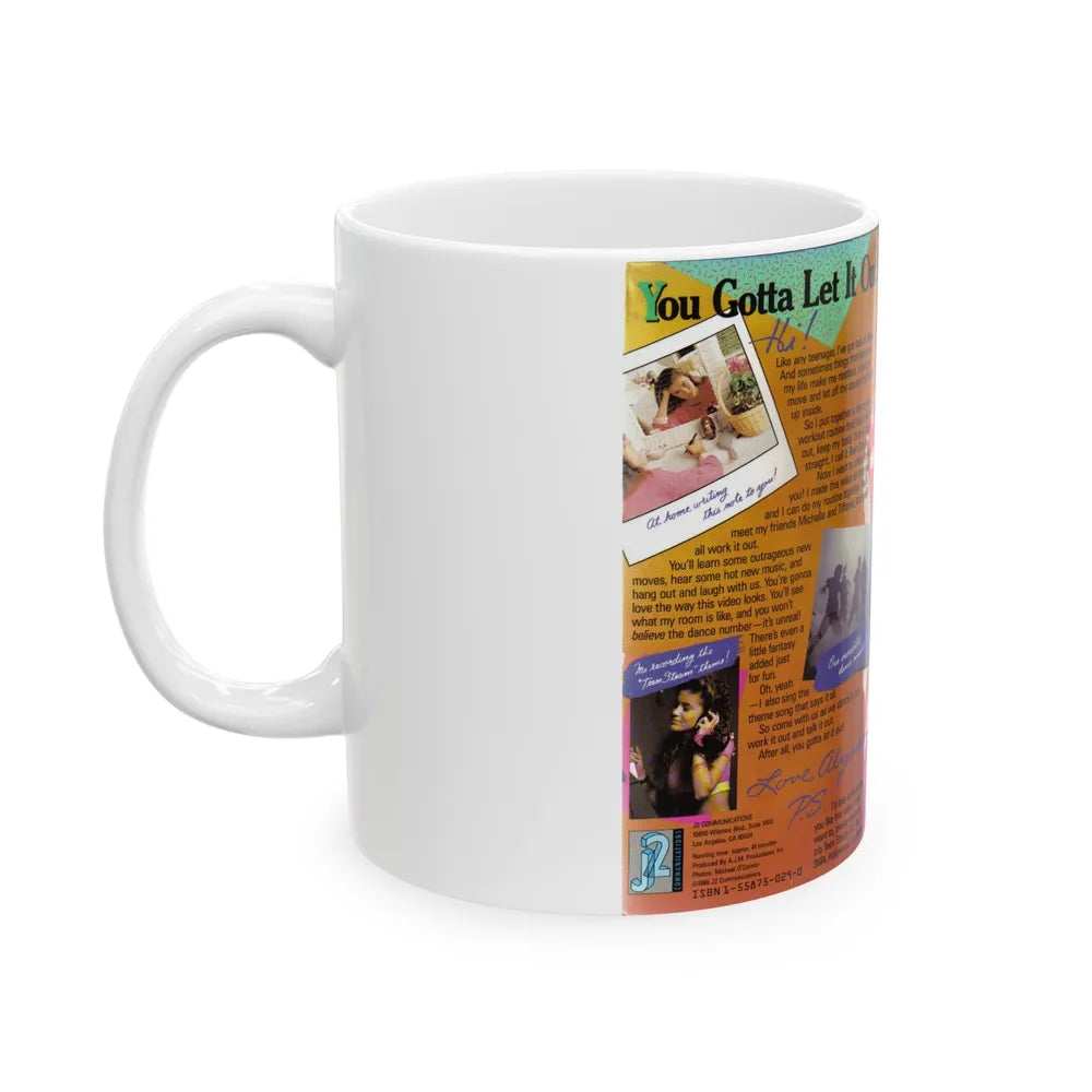 ALYSSA MILANOS TEEN STEAM (VHS COVER) - White Coffee Mug-Go Mug Yourself