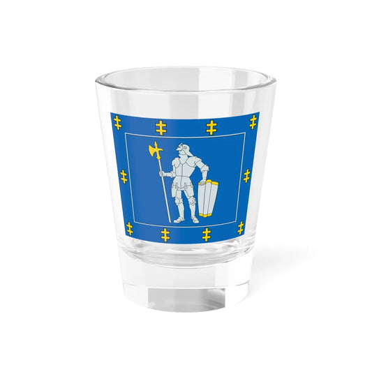 Alytus County flag (Lithuania) Shot Glass 1.5oz 1.5oz - Go Mug Yourself